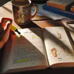 english-grammar-textbook-open-to-a-page-showing-foot-and-feet-with-spanish-annotations