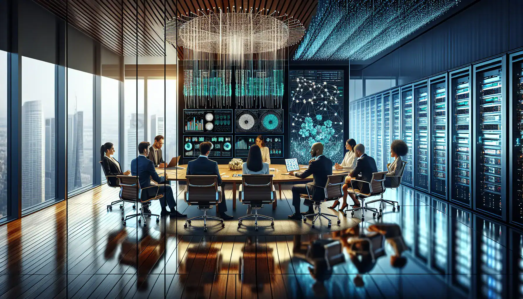 split-image-showing-corporate-meeting-room-and-banking-technology-center-contrasting-qbr-and-rtg-sys