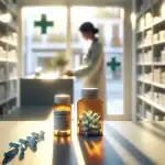 two-prescription-bottles-side-by-side-on-a-pharmacy-counter-in-spain