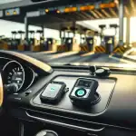 Diferencia entre SunPass y SunPass Pro two-toll-transponders-sunpass-and-sunpass-pro-on-car-dashboard-beneath-windshield-with-florida-tol