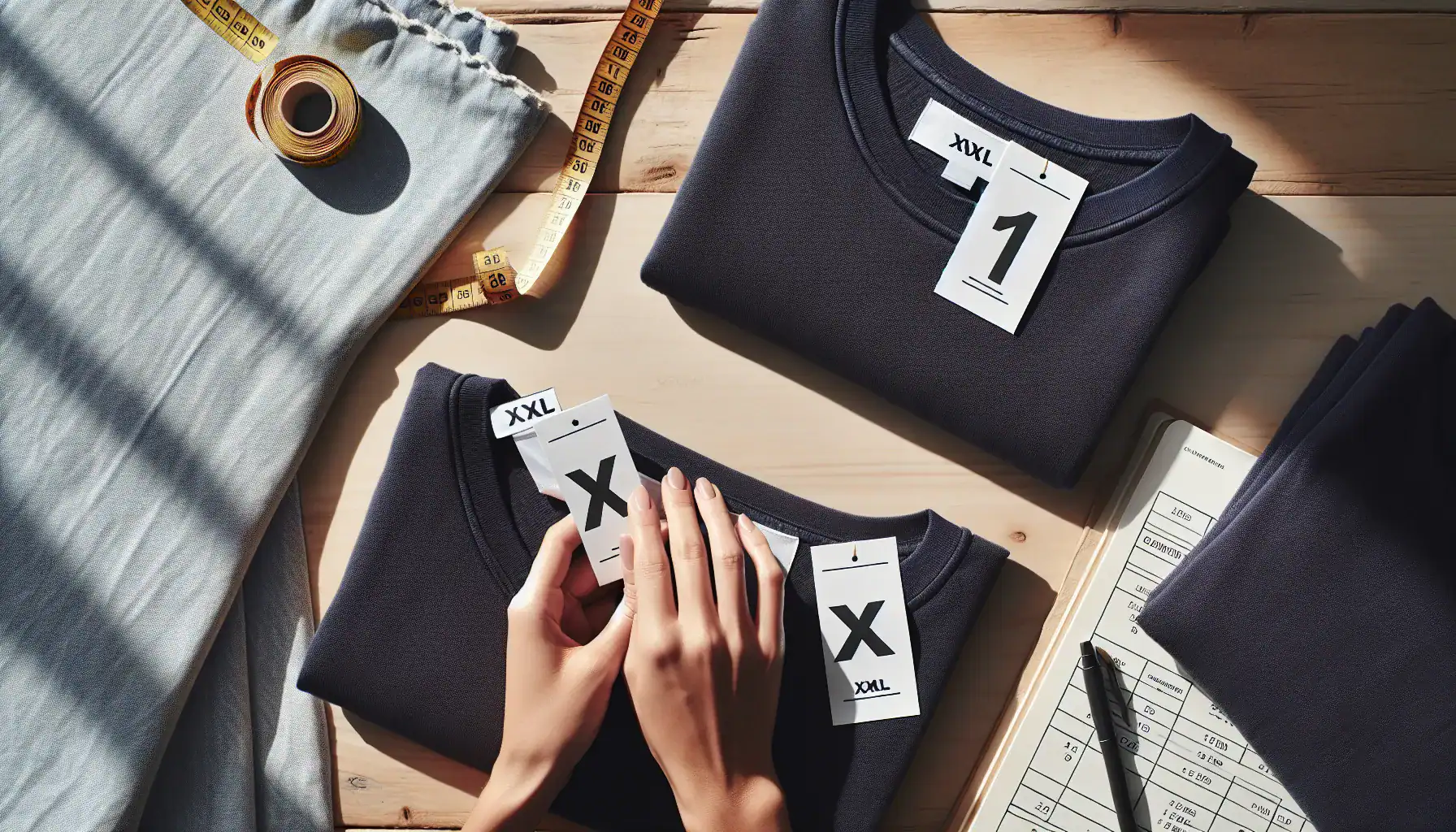 woman-s-hands-comparing-xxl-and-1x-clothing-labels-on-folded-shirts