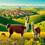 a-llama-and-an-alpaca-standing-in-a-scenic-countryside