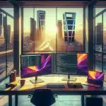 a-modern-workspace-showcasing-both-ubuntu-and-wsl-in-a-spanish-city