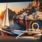 a-sailboat-navigating-spanish-coast-at-sunset-showcasing-navigation-equipment