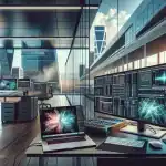a-workspace-showcasing-vmware-fusion-on-mac-and-workstation-on-windows-in-madrid
