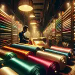 contrasting-silk-and-satin-fabrics-on-display-in-a-boutique