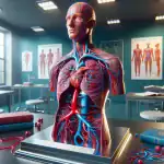 educational-model-of-human-circulatory-system-illustrating-arteries-veins-and-capillaries