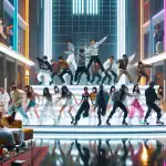 k-pop-group-performing-energetically-on-stage-and-j-pop-band-collaborating-in-a-studio