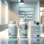 two-medicine-bottles-of-tylenol-and-motrin-on-a-clinic-countertop