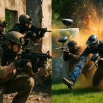 airsoft versus paintball comparación