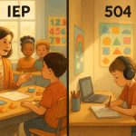 Comparación entre apoyo IEP y 504