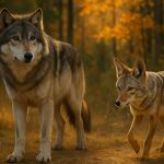 distinción entre lobos y coyotes